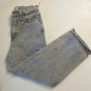 Vintage Straight Gray Coloured Jeans
